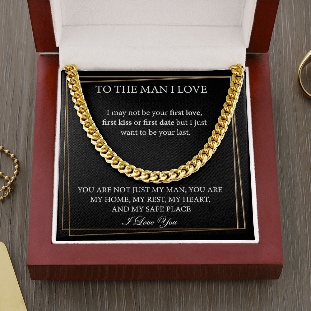 Cuban Chain Necklace for Boyfriend or for Husband