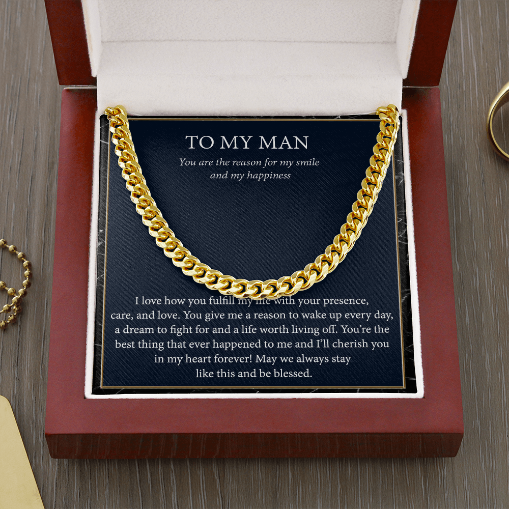 To My Man Necklace -Gift for Husband