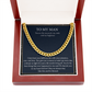 To My Man Necklace -Gift for Husband