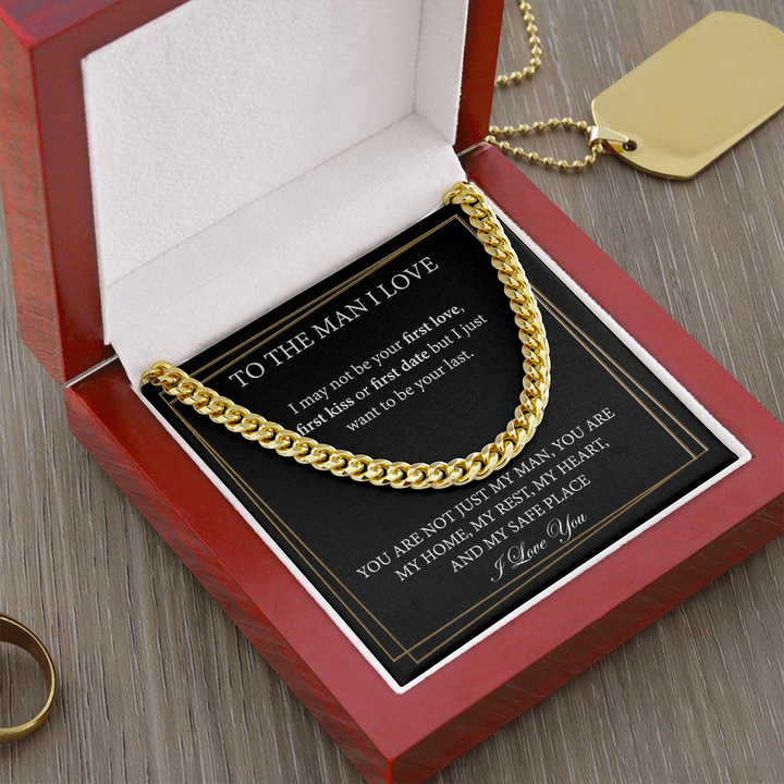 Cuban Chain Necklace for Boyfriend or for Husband