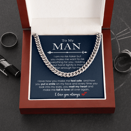 Chain Necklace -Valentines Gifts For My Fiance Man