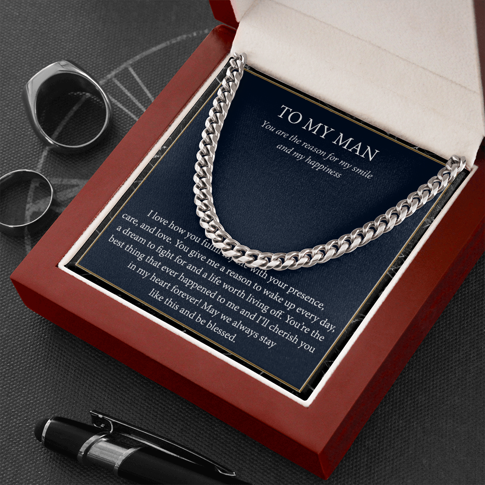 To My Man Necklace -Gift for Husband