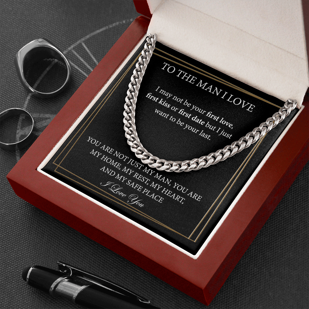 Cuban Chain Necklace for Boyfriend or for Husband