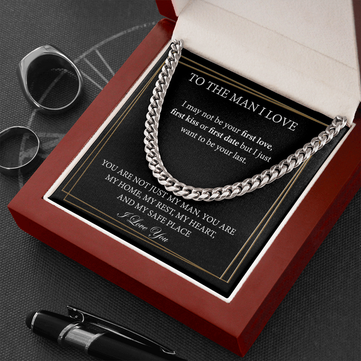 Cuban Chain Necklace for Boyfriend or for Husband