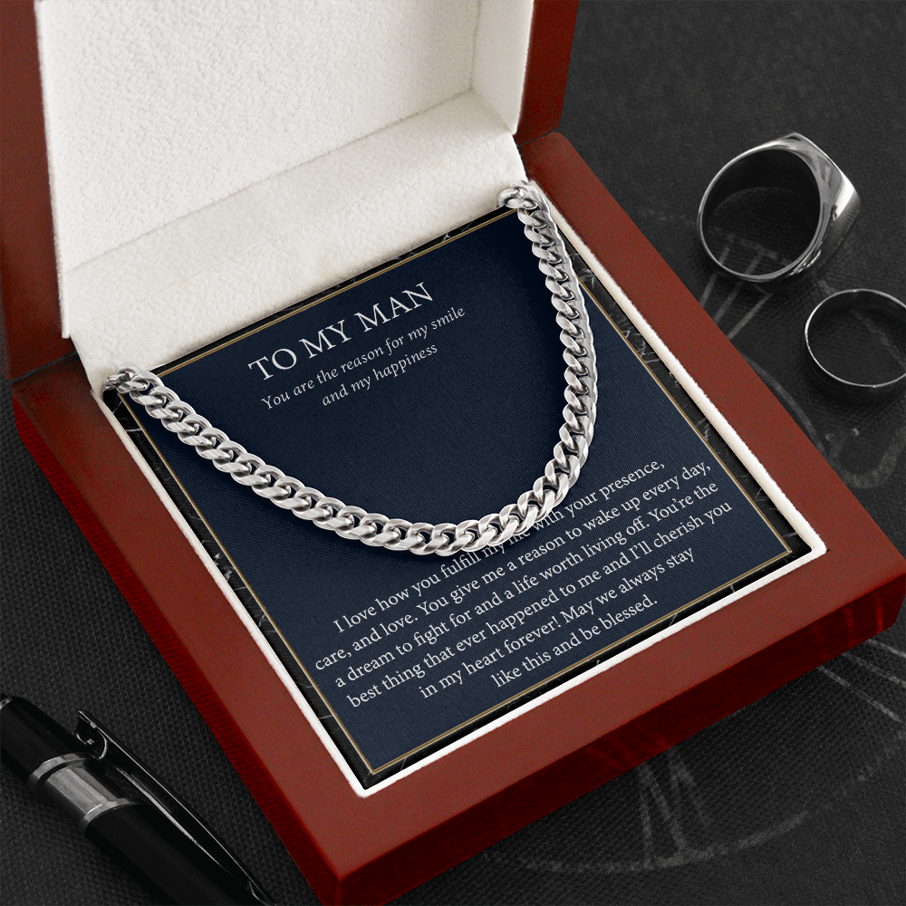 To My Man Necklace -Gift for Husband