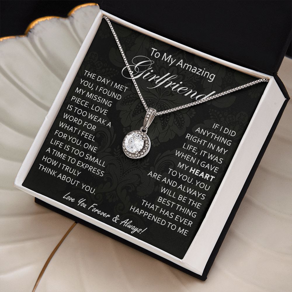 To My Girlfriend Forever Love Necklace