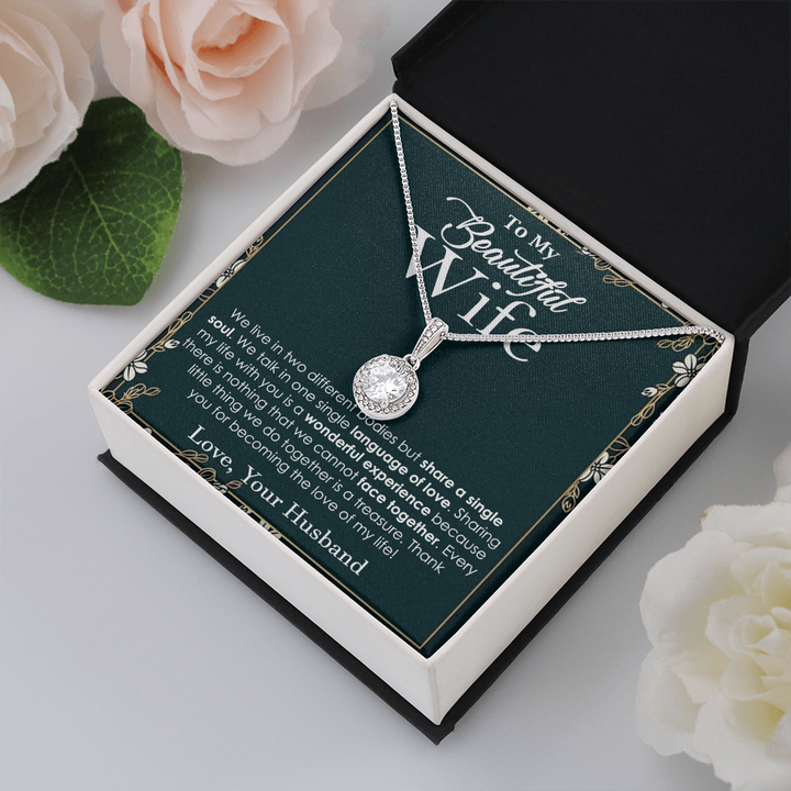 Elegant Soulmate Necklace for Beautiful Wife