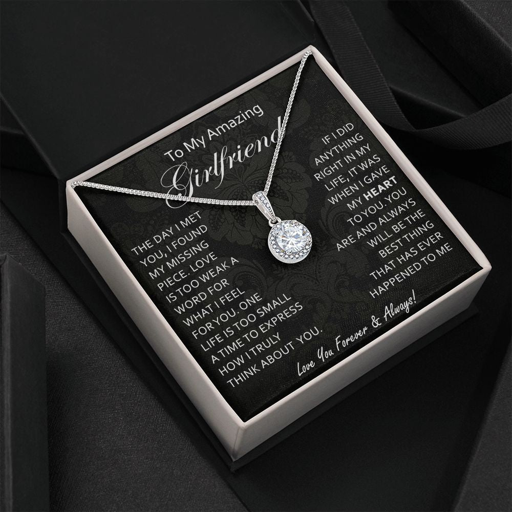 To My Girlfriend Forever Love Necklace