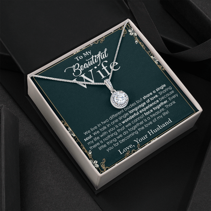 Elegant Soulmate Necklace for Beautiful Wife
