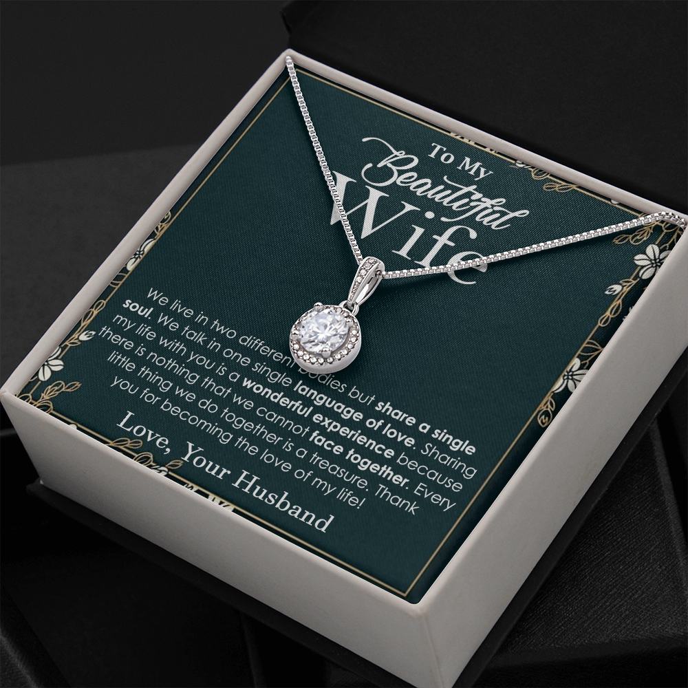 Elegant Soulmate Necklace for Beautiful Wife