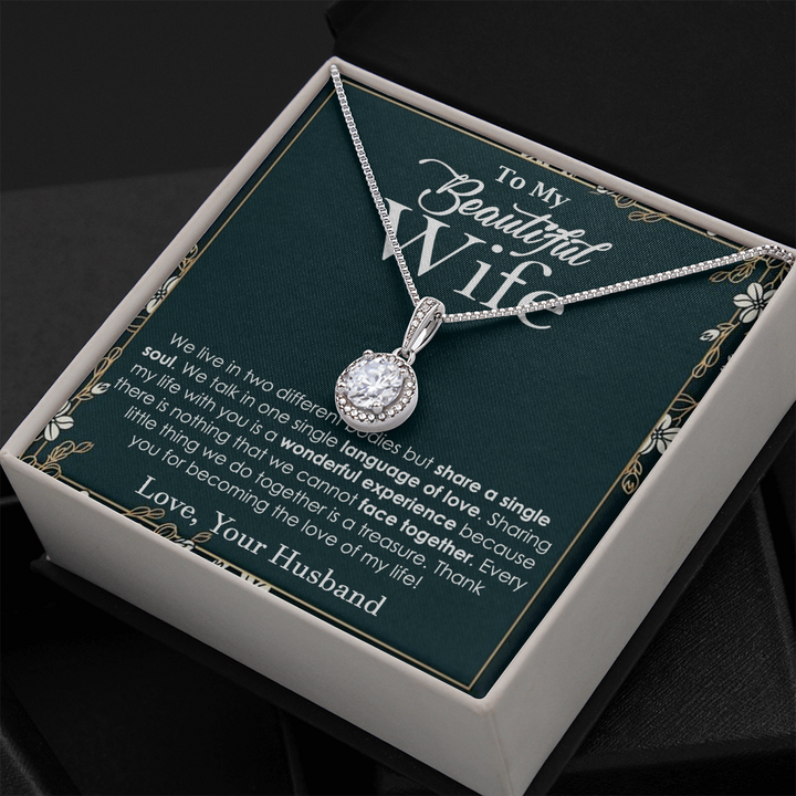 Elegant Soulmate Necklace for Beautiful Wife