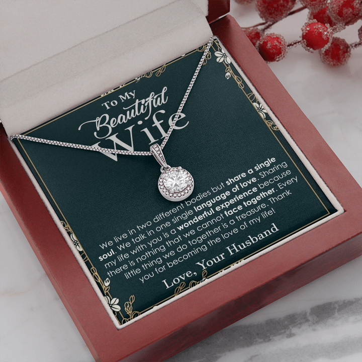 Elegant Soulmate Necklace for Beautiful Wife