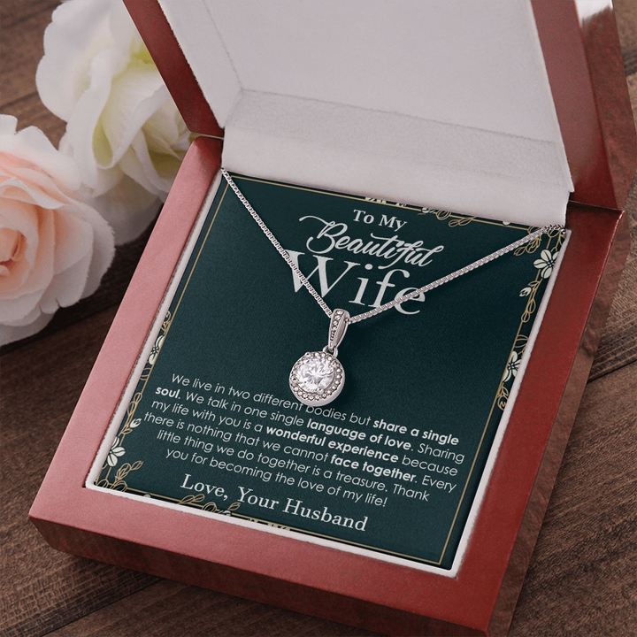 Elegant Soulmate Necklace for Beautiful Wife