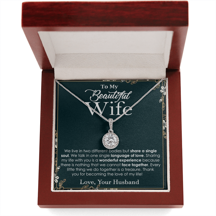 Elegant Soulmate Necklace for Beautiful Wife