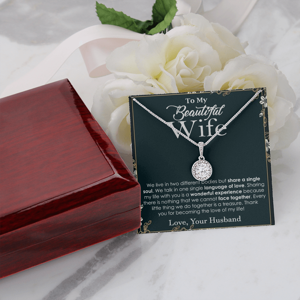 Elegant Soulmate Necklace for Beautiful Wife