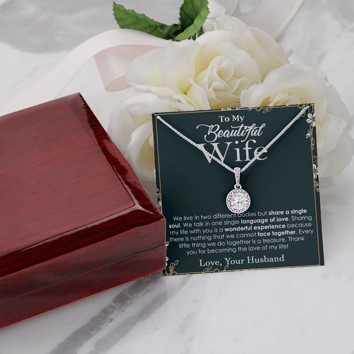 Elegant Soulmate Necklace for Beautiful Wife