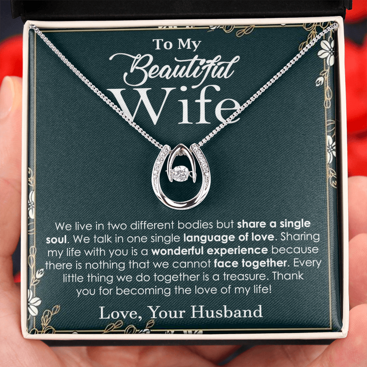 To My Wife Birthday Message Wife is a Precious Inseparable Necklace -  Express Your Love Gifts