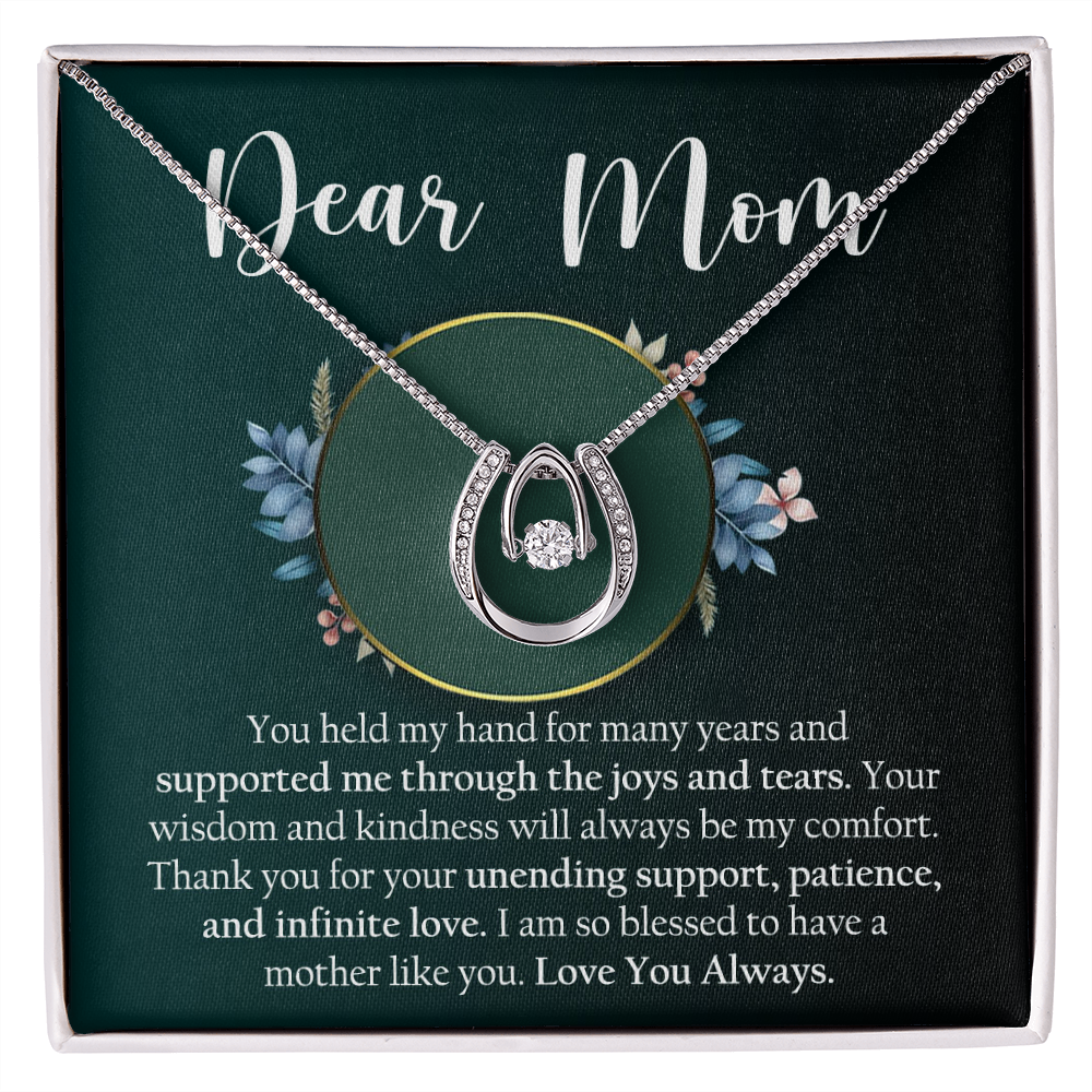Teardrop Necklace Gift for Mom from Child