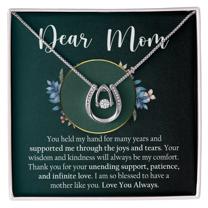 Teardrop Necklace Gift for Mom from Child