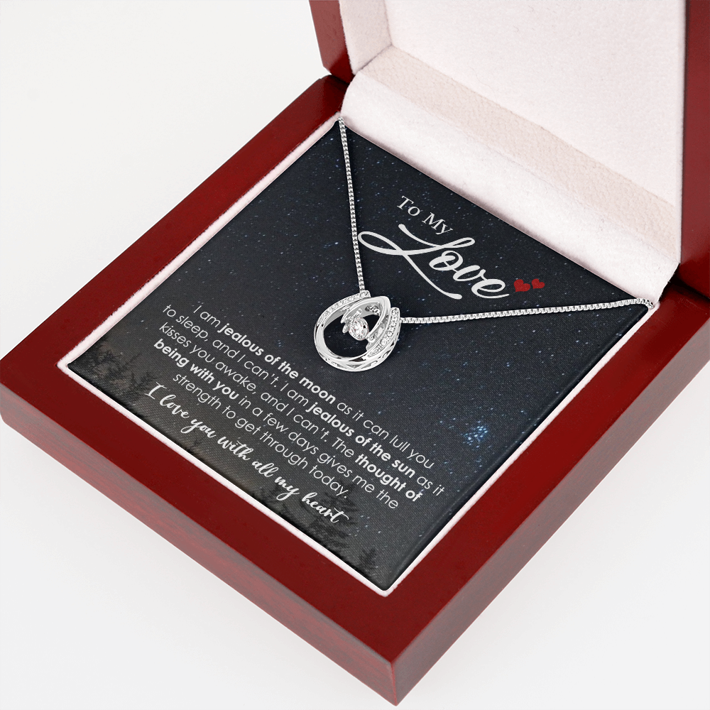 Romantic Pendant Necklace for Long Distance Love