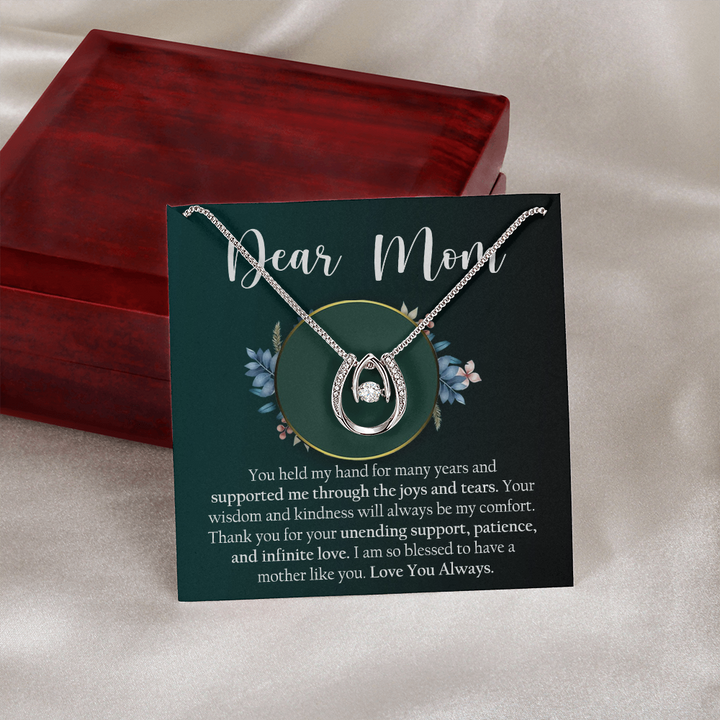 Teardrop Necklace Gift for Mom from Child