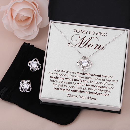 Sentimental Gift For Mom - Earring & Necklace Set