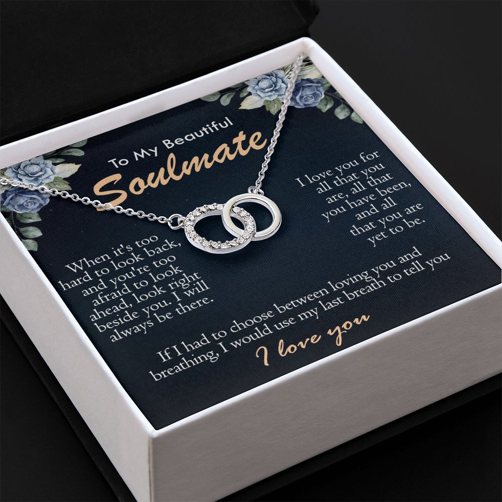 Interlocking Circles Soulmate Love Necklace