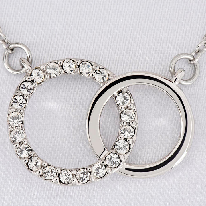 Graduation Interlocking Circles Necklace Gift for Daughter