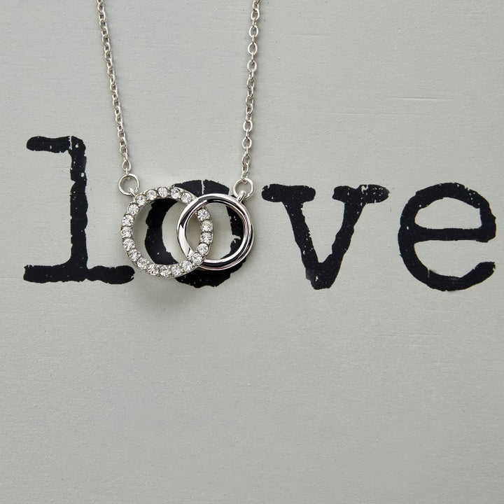 Graduation Interlocking Circles Necklace Gift for Daughter