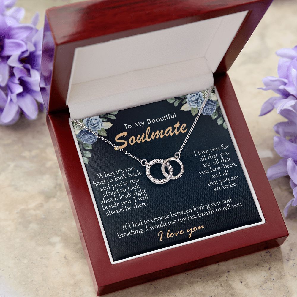 Interlocking Circles Soulmate Love Necklace