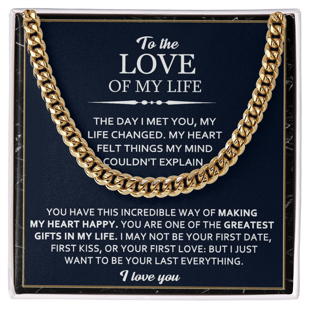 To My Love – Forever Cuban Chain Gift
