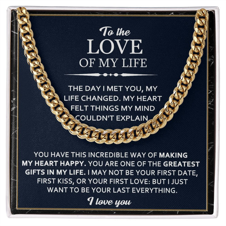 To My Love – Forever Cuban Chain Gift
