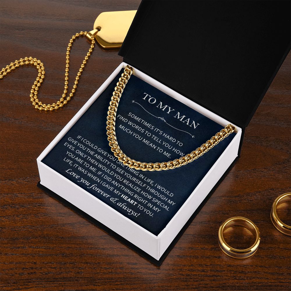 Cuban Chain Necklace Gift for Your Man