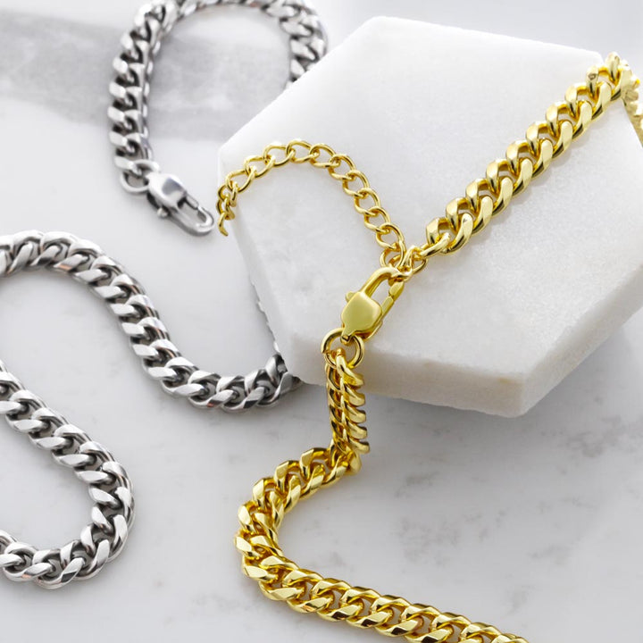 Cuban Chain Necklace Gift for Your Man
