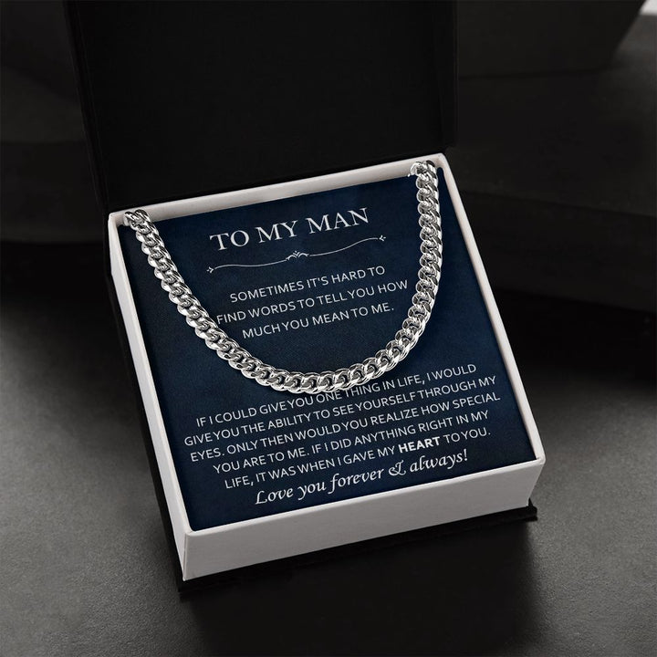 Cuban Chain Necklace Gift for Your Man