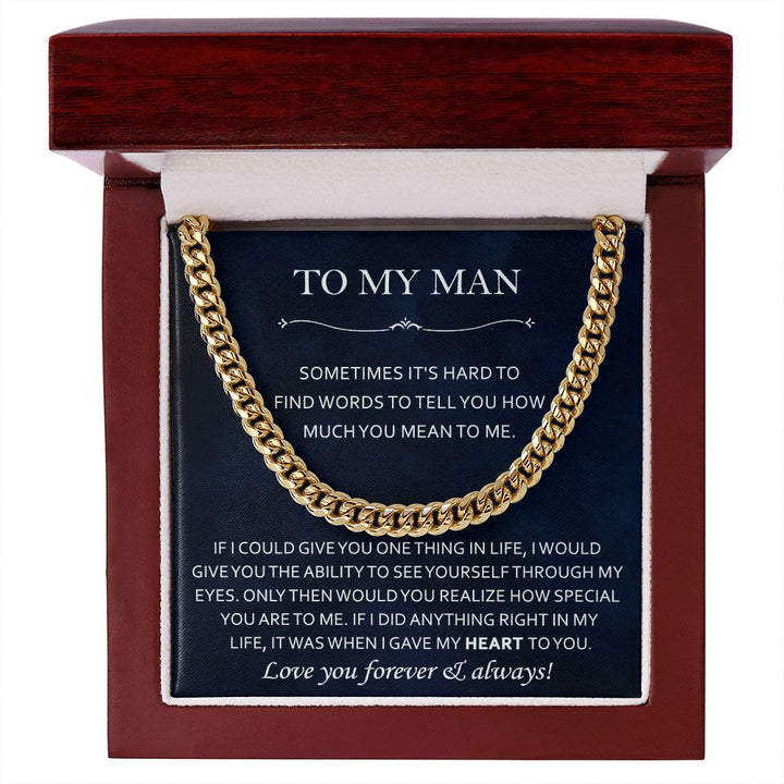 Cuban Chain Necklace Gift for Your Man