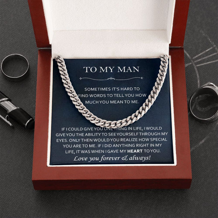 Cuban Chain Necklace Gift for Your Man