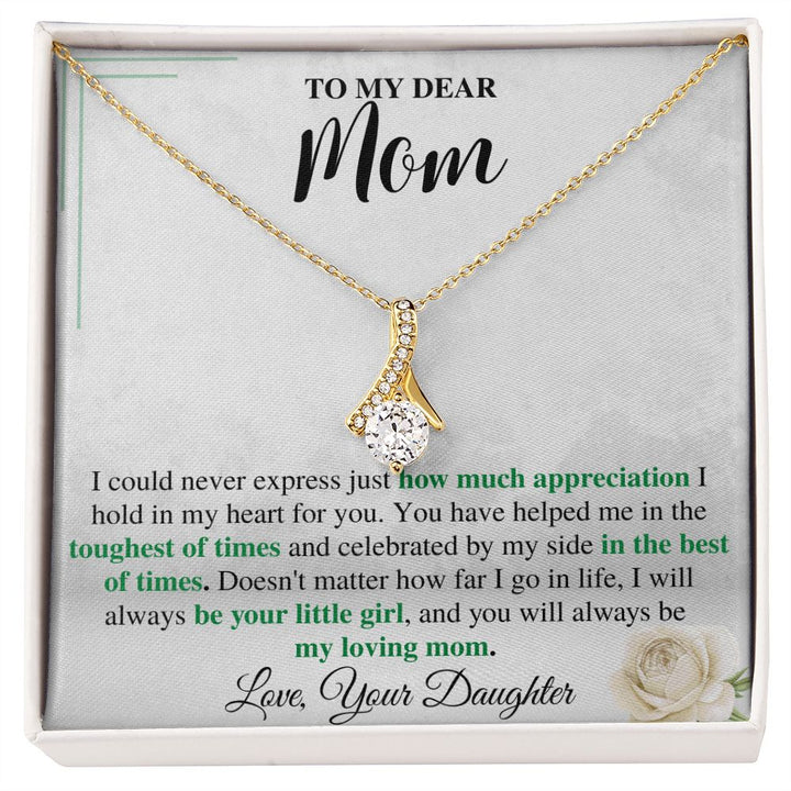 To My Mom Necklace from Daughter