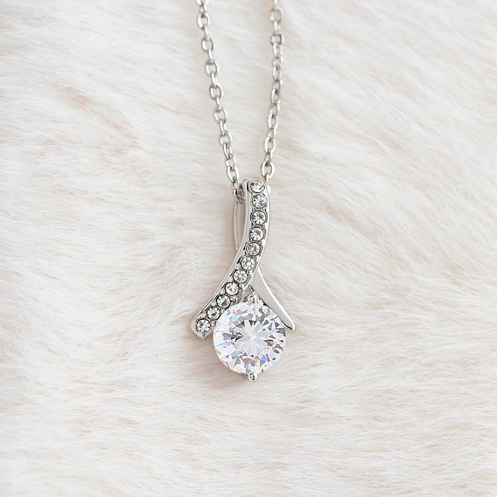 To My Dear Wife – Sparkling Love Necklace