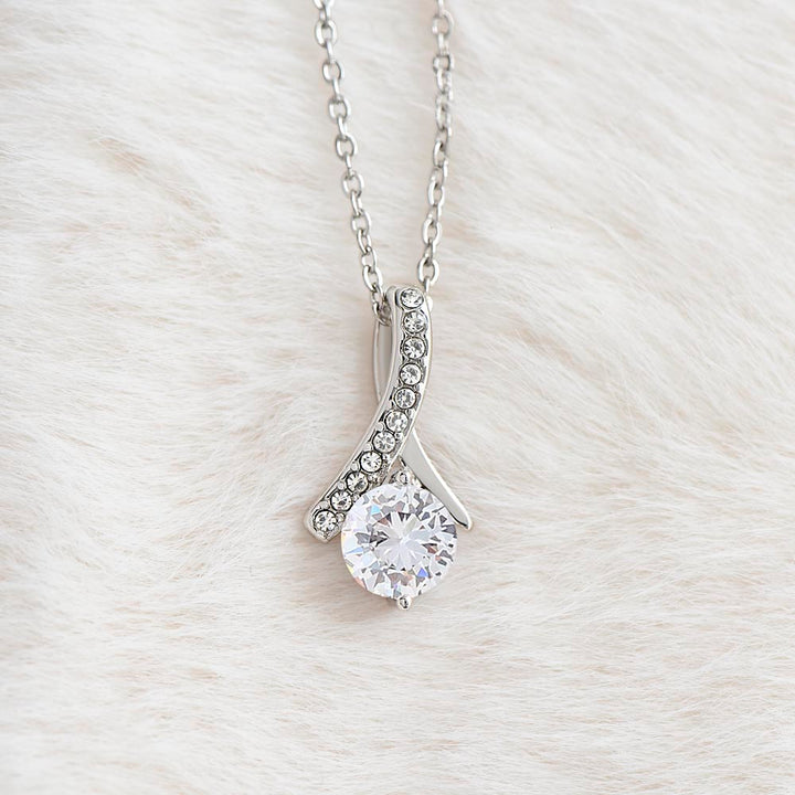 To My Dear Wife – Sparkling Love Necklace