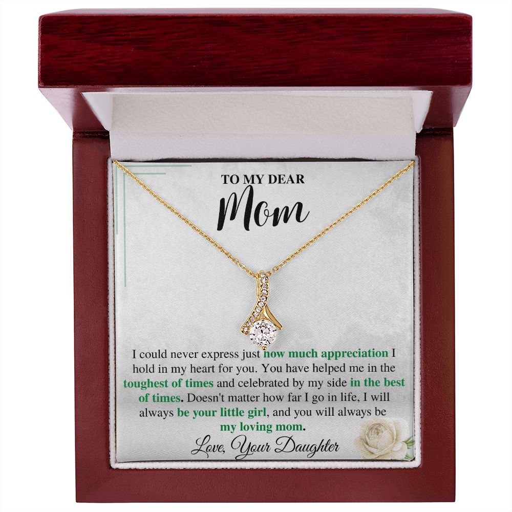 To My Mom Necklace from Daughter