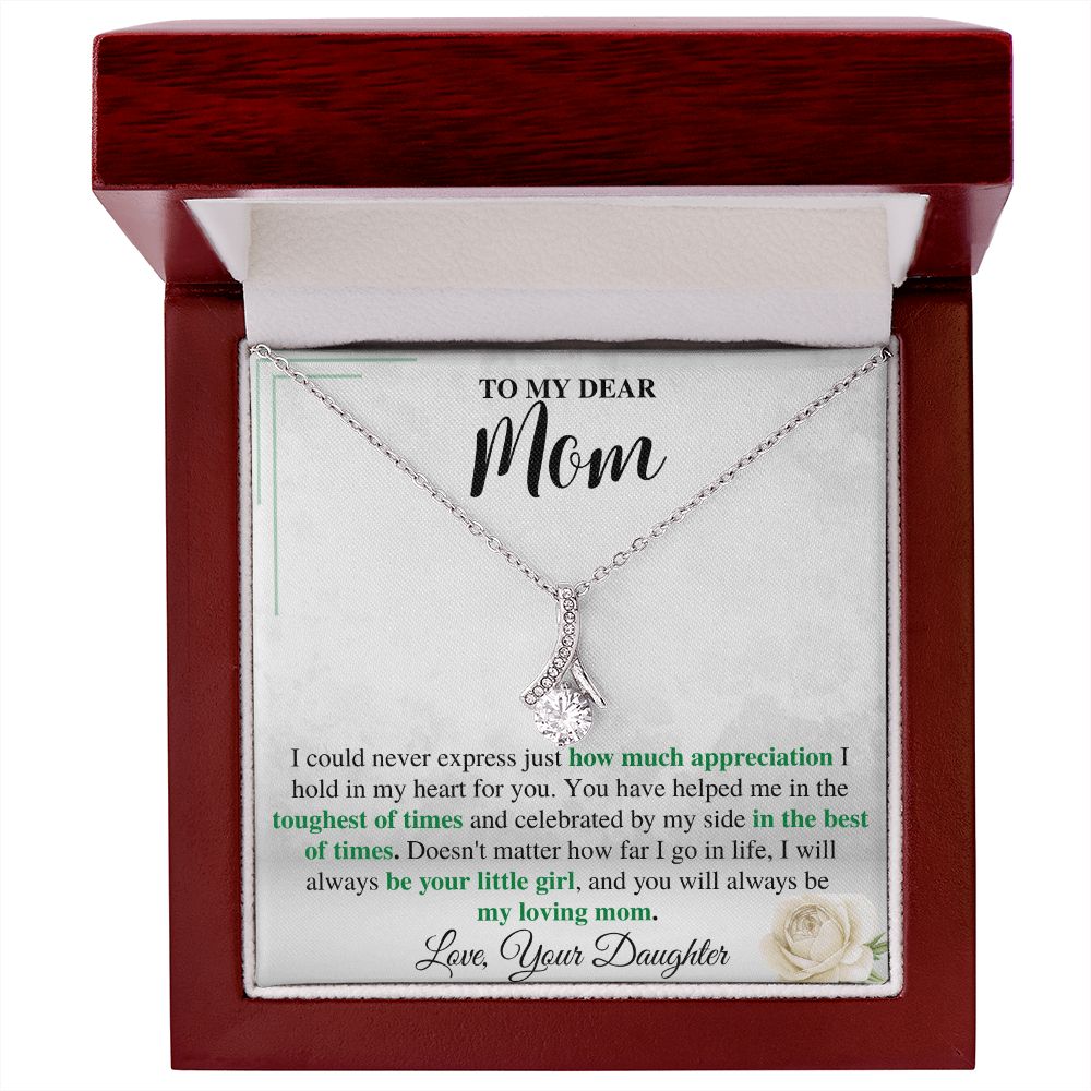 To My Mom Necklace from Daughter
