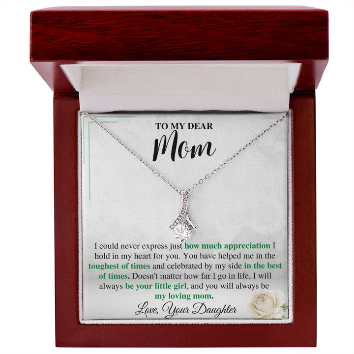 To My Mom Necklace from Daughter