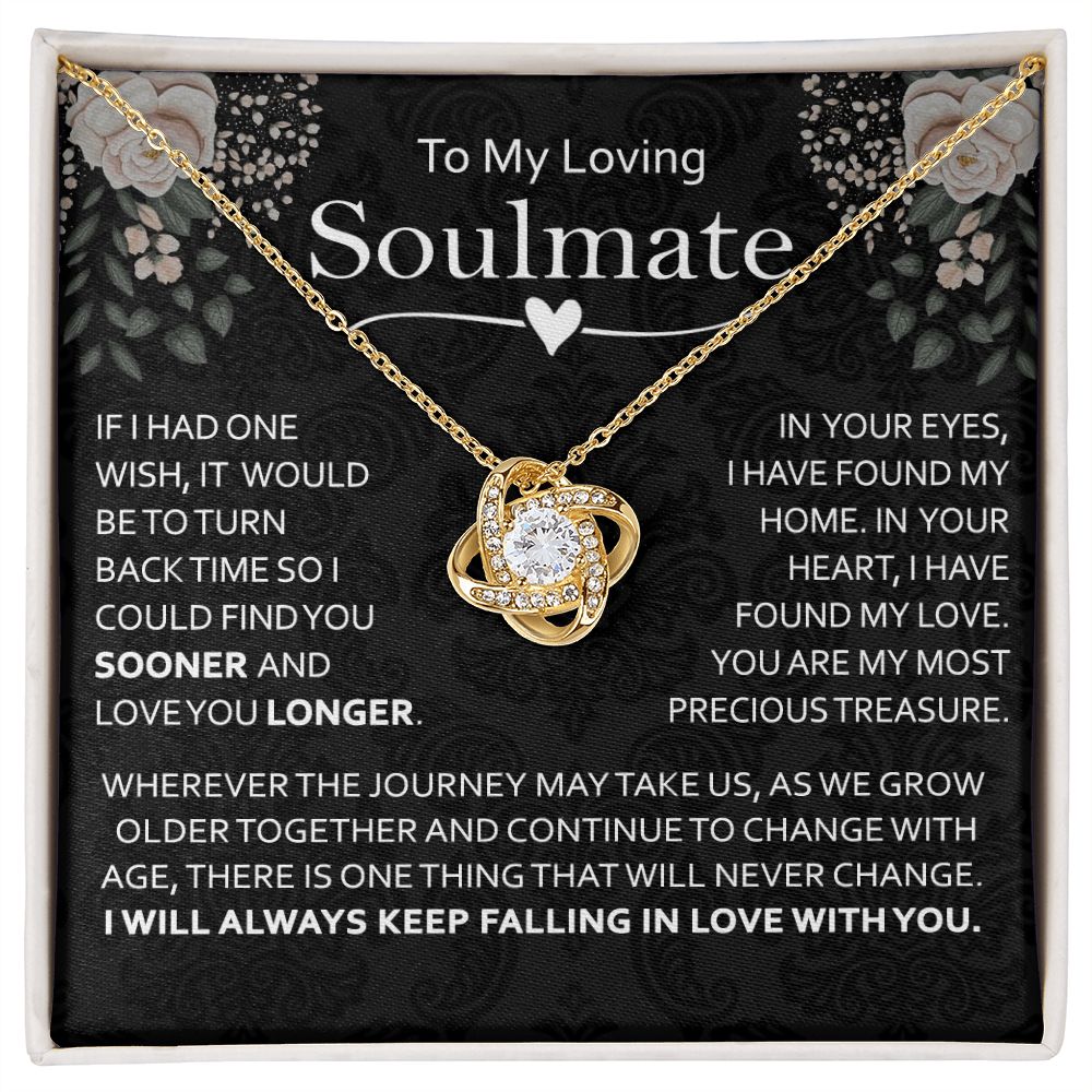 To My Loving Soulmate Forever Love Necklace