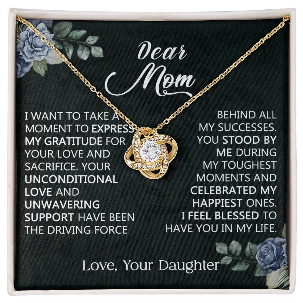 Unwavering Love Necklace Gift for Mom