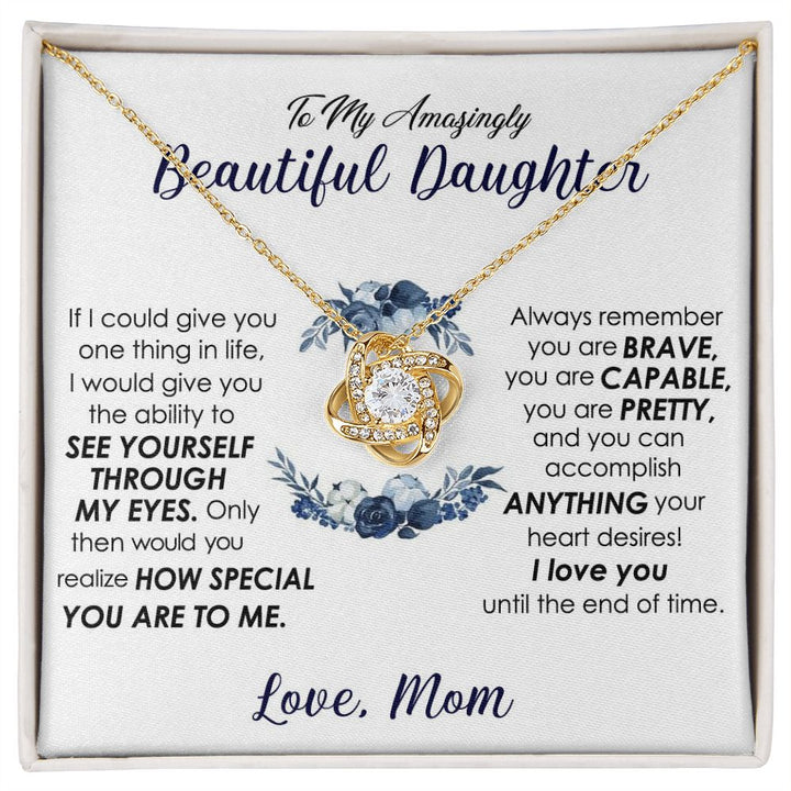 Infinity Knot Necklace from Mom to Daughter