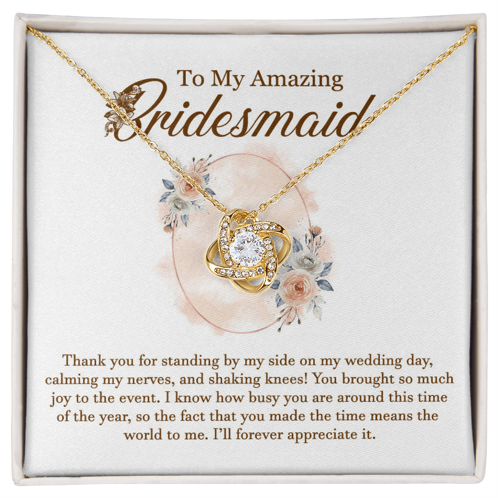 Bridesmaid Thank You Necklace Gift Box