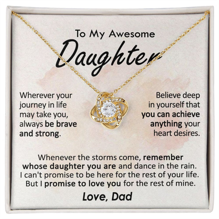 To My Daughter – Love Dad Necklace