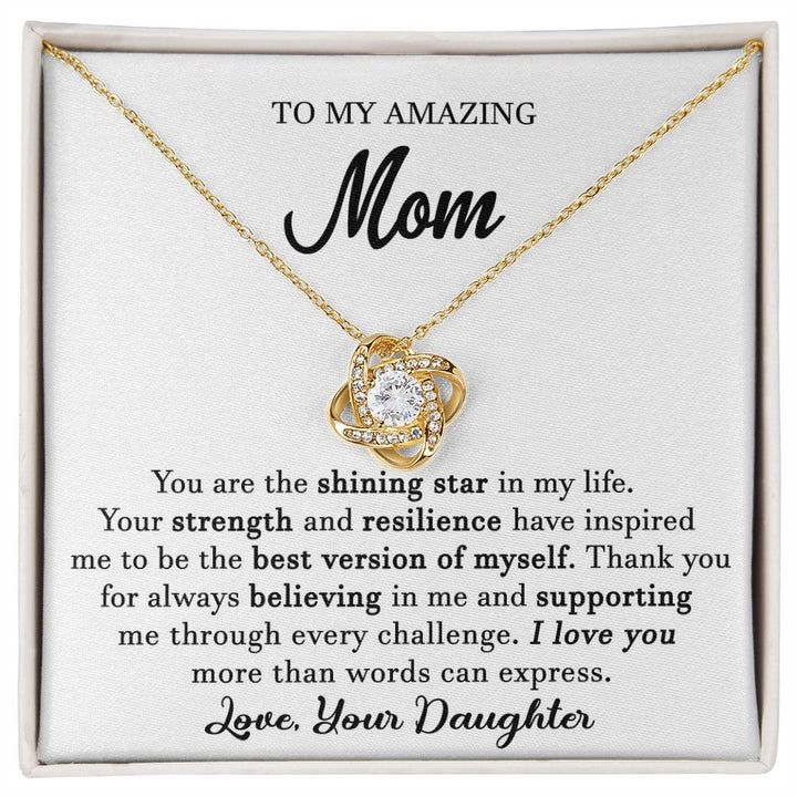 To My Amazing Mom Necklace From Daughter
