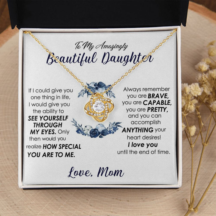 Infinity Knot Necklace from Mom to Daughter